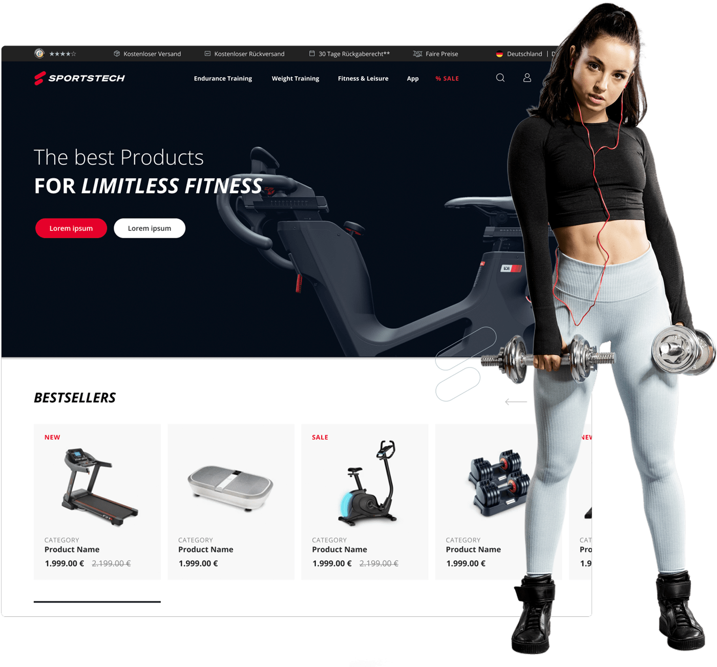 Sportstech Shop Design