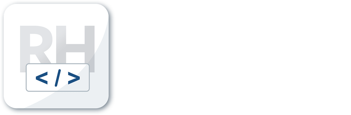 RH-Webdesign Logo - White