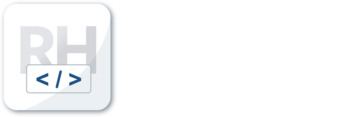 RH-Webdesign Logo - White